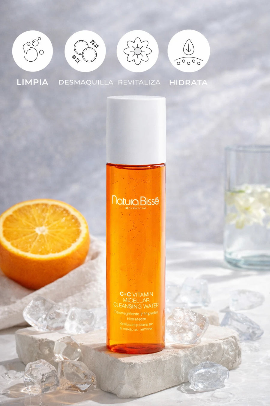 Beneficios de C+C Vitamin Micellar Cleansing Water - Natura Bissé - Natura Bisse cosmética profesional