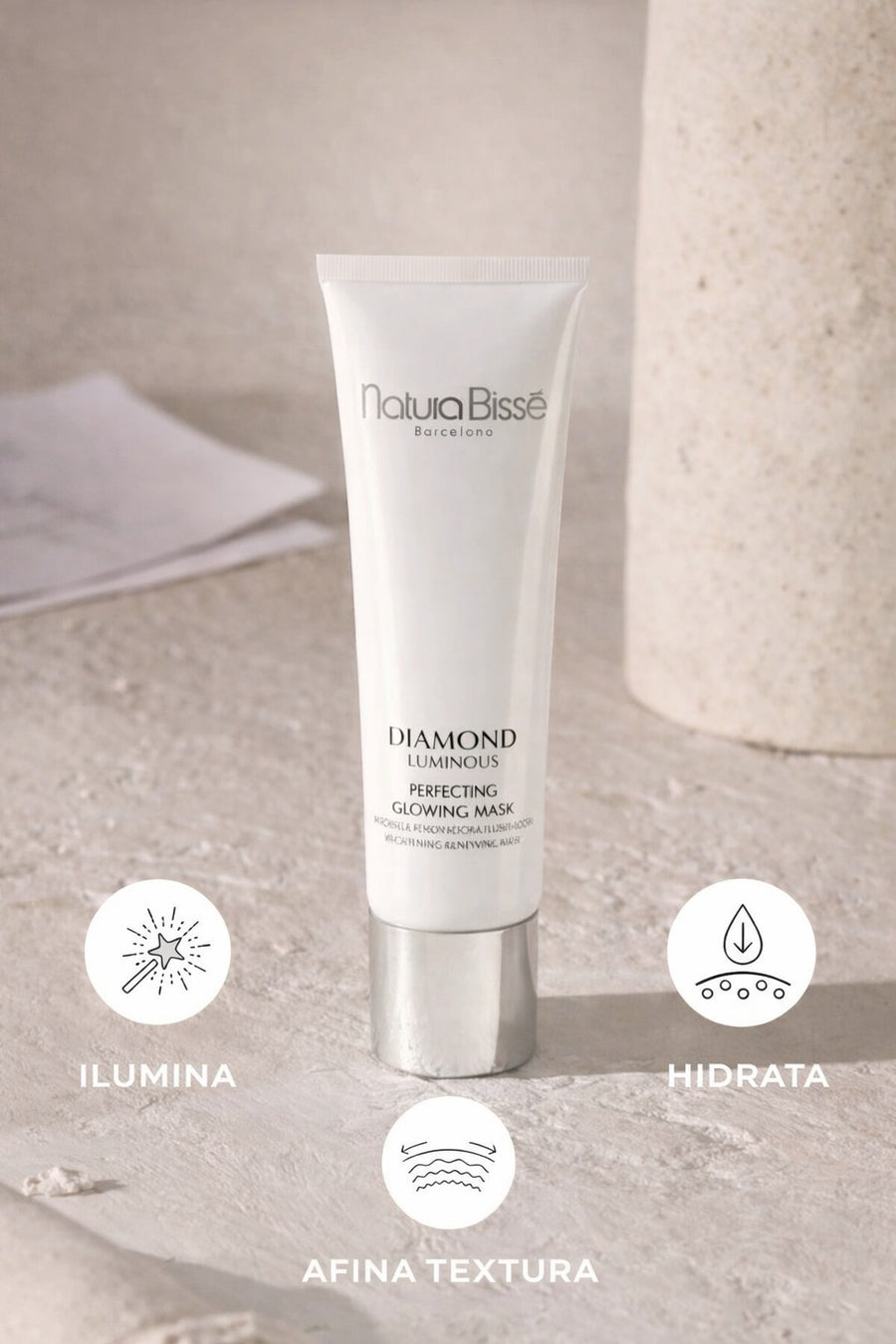 Beneficios de Diamond Luminous Perfecting Glowing Mask - Natura Bissé - Natura Bisse cosmética profesional