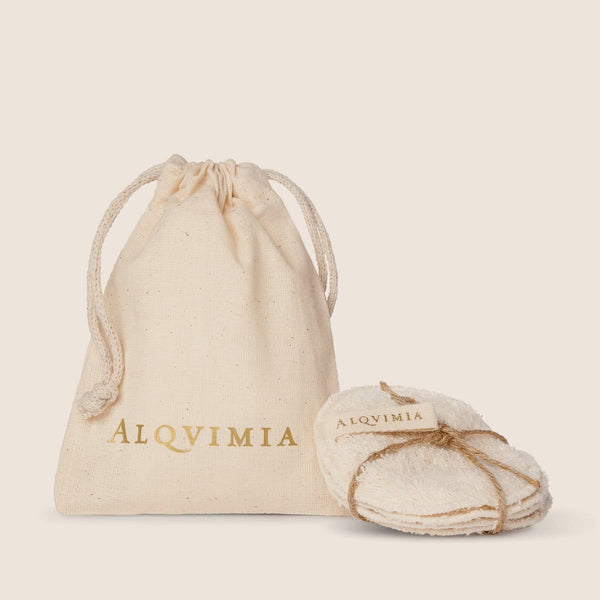 Discos Desmaquillantes Reutilizables de Algodón Orgánico - Alqvimia - Alqvimia